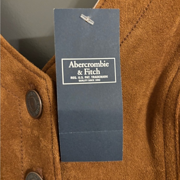 Abercrombie & Fitch Tan Mini Dress with Button Detail - Picture 3 of 5